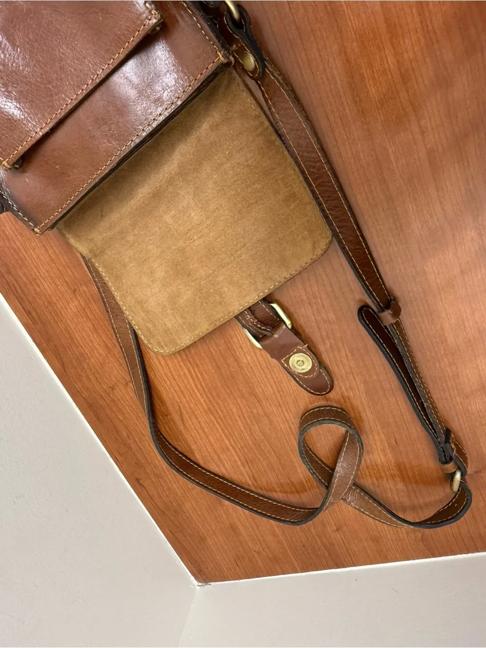 Patricia Nash Brown Leather Messenger Crossbody